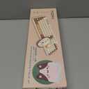 Wireless Keyboard and Mouse Combo, 2.4GHZ Typewriter Retro Full Size Keyboards, Cute Colorful Computer Keyboard and Wireless Mouse for Laptop/Desktop/Windows/PC (Milk Tea Colorful)