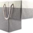 Longzhuo Stair Baskets for Carpeted Stairs, Staircase Basket for Wooden Stairs with Handle Foldable Step Basket for Stairs Storage Basket Organizer for Home and Office Decor