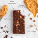 GoMacro MacroBar Organic Vegan Protein Bars - Double Chocolate + Peanut Butter Chips (2.3 Ounce Bars, 12 Count) (EXP 12/26/27)