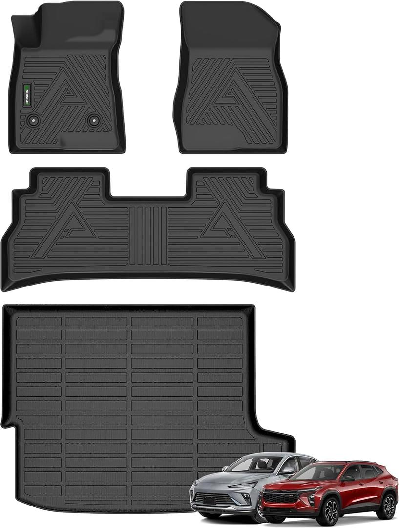 ANBINGO Floor Mats & Cargo Liner Set for 2024 2025 2026 Chevy Trax LS / 1RS / LT / 2RS / ACTIV & 2024 2025 2026 Envista/Preferred/Sport Touring/Avenir -Full Set