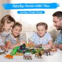 iGRATENS Safari Animals Figures Toys with Sound Books, 10PCS Realistic Jungle Animals Figures & Safari Animals Book with 10 Buttons, Zoo Animal Toys, Learning Toy for 3+ Year Old Boys, Girls, Kids