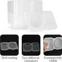 2 x Reusable Snack Containers with Lids for Kids Adults, 15 Sets Clear Stackable Meal Prep Lunch Pack Christmas Containers Box Food Condiment Organizations Portion Control Fridge Camping Party Supplies