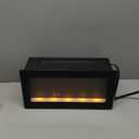 16" 
Small Electric Fireplace Heater - Desk Space Heater with Realistic Led 3D Flames, Freestanding Fire Places Electric Fireplace Stove, Infrared Heater Indoor, 750 | 1500w, Overheating Protection