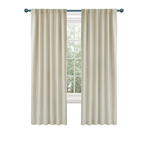 Blackout Curtains – Room Darkening, Noise-Reducing, Thermal Insulated – Energy-Efficient Window Treatment for Bedroom, Living Room & Home Office – 2 Panels, Light Beige, 42W x 63L Inch
