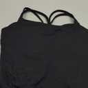 Aoxjox Women's Workout Sports Bras Fitness Yoga Crop Tank Twist Back Cami (Medium, 1 Black)