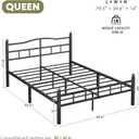 14 Inch Queen Bed Frame with Headboard and Footboard
