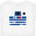 Cute Robot Crop Top Costume Womens Shirt Adult Teens Women Cosplay Funny Space Shirts Halloween Costumes (White, M)