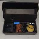 KEPIOG Soldering Iron Kit, 100W High Power LCD Soldering Iron, 2 Helping Hands Soldering, Flux, Iron Tips, Tin Wires, Solder Sucker, Tweezers. °C/℉ Conversion, Auto Sleep，Temperature Calibration (Pre-owned)