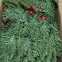 Christmas Garland, 9ft Pre-Lit Christmas Garland with Lights, Battery Operated with Pine Cones & Red Berries, Artificial Christmas Greenery for Mantle, Staircase, Doorway, Indoor Outdoor Decorations
