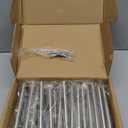 30 Pack Brushed Nickel Cabinet Handles 3 Inch Hole Center Drawer Pulls Stainless Steel Cabinet Pulls Silver Kitchen Handles Cabinet Hardware for Drawers, Cupboards - 5" Length, 3" Hole Center (3 Inch Hole Centers)