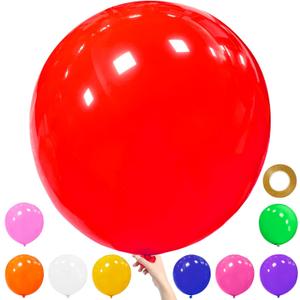 9Pcs Big 36 Inch Balloons, assroted giant balloon, Latex Ballons, Large Balloons for Birthday Wedding Party Decorations.