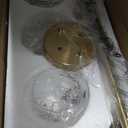 4 Light Bathroom Light Fixtures, Brushed Brass Bathroom Vanity Lights, Modern Vanity Lights 4-Light Globe Bathroom Vanity Lighting Fixture Over Mirror
