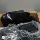 12 Pack Extra Heavy Duty Large Moving Bags with Strong Zipper & Comfortable Handles, Sturdy & Durable Clothes Storage Bags Totes Bins, Packing Moving Boxes for College Supplies, Black