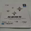 Art3d Peel and Stick Backsplash for Kitchen White Subway (10 Tiles, Thicker Design) (White With Black Grout)