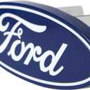 Plasticolor 002236 Ford Oval Hitch Cover, Fits Class II, 1.25" & Class III, 2" receivers, Billet aluminum