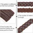 BENECREAT 15 Yard Faux Leather Braid Trims Coconut Brown Flat Braid Strap Trim Lace Ribbon for Home Decor DIY Sewing Craft, 1/2 inch(13mm) Wide