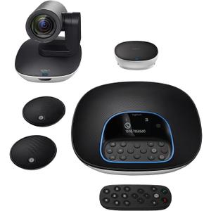 Logitech Group Video Conferencing Bundle with Expansion Mics for Big Meeting Rooms, Computer Tower, Core i7, Windows 7/8.1/10, Mac OS 10.10 or Higher