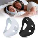 Chin Strap for Snoring (2-Pack), Anti Snoring Chin Straps for Men & Women, Adjustable Anti Snore Chin Strap to Keep Mouth Closed, Mouth Breathing Prevention, Effective Snoring Solution for Sleeping