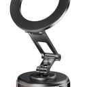 Vacuum Magnetic Car Phone Holder Compatible with MagSafe, 360 Adjustable Reinforced 110+LBS Suction Cup Phone Mount, Foldable Car Phone Holder for iPhone 17 Pro Max/16/15/14/13/12 & Android