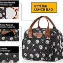 Buringer HOMESPON Lunch Bag for Woman Man Adults with Front Pocket Insulated Lunch Tote Lunch Box Container for Work Picnic or TravelDaisy