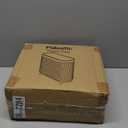 Bathroom Trash Can with Lid 3.2 Gallon Narrow Trash Can Small Plastic Trash Bin 12 Liter Rectangular Plastic Garbage Can with Press Type Lid for Bedroom Bathroom Milk White