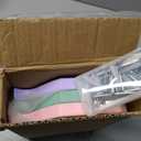 Menkxi Cute Wavy Corner Shelf Wall Mount, Set of 3 Wood Floating Cloud Corner Wall Shelves with Cord Hole Wall Danish Pastel for Bedroom Living Room Bathroom Kitchen