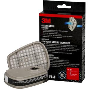 3M Performance Organic Vapor Replacement Cartridges, 1 Pair, Use With Any 3M Bayonet Mount Respirator, For Vapors From Certain Paint Spraying, Adhesives, Sealants, Solvents & Pesticides (6001P1-DC)
