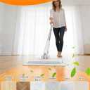 Snap Grip Mini Mop, Zero Touch Mini Mops, Gap Dust Cleaner Flat Mops with Locking Head & Sweeping Cloths, 92cm Long Handle Mopping Sweeper Stick for Multi Cleaning (1*mop+5*Cloth)