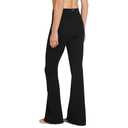 Jockey Women's Activewear Cotton Stretch Slim Yoga Flare Pant (Medium, Black)