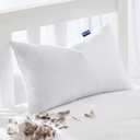 MIULEE Feather Pillow Insert 12x20, Decorative Down Throw Pillow Insert Fluffy Throw Pillow Cotton Fabric for Sofa Bed Couch