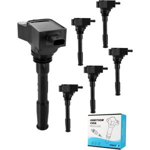 TAUTOY Set of 6 UF827 Ignition Coil Pack (2.7L 3.0L) For Ford F-150 Bronco Edge Explorer Police Interceptor Utility,For Lincoln Aviator Nautilus,2018-2024,#DG567, DG583, DG588, KT4Z12029A