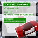Lochnchn LED Tail Rear Lights W/Blind Spot Compatible with Ford F250 F350 F450 Super Duty 2020 2021 2022 Brake Taillights Lamp Assembly Left Driver Side Replace LC3Z13405E FO2800282