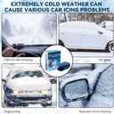 2 x 3Pcs Anti-Freeze Electromagnetic Car Snow Removal Device, Car Interference Antifreeze Instrument, Electromagnetic Antifreeze Device for Ice and Snow Scraping