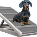 Dog Stairs, Dog Ramps Pet Stairs - Folding Ramp Height Adjustable for High Beds, Sofa up to 80 lbs 2025 Edition Gliard Brand