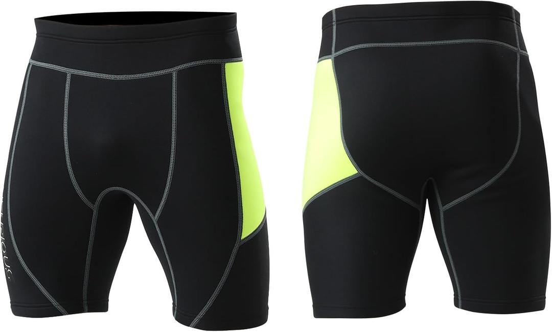 lifruious 2mm Neoprene Shorts Men Wetsuit Pants for Surfing Diving canoing Kayaking Jet ski Water Sports (X-Large)