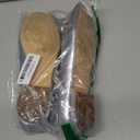 Athlefit Women's Mary Jane Flats Dressy Comfortable Square Toe Slip On Silver Ballet Flats Shoes with Buckle Strap Size 6.5