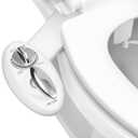 LUXE Bidet NEO 180 - Dual Nozzle, Self-Cleaning, Non-Electric Bidet Attachment for Toilet Seat, Adjustable Water Pressure, Rear & Feminine Wash, with Lever Control (White)