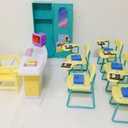 Gloria Dollhouse Furniture - Classroom Play Set, Small