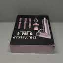 9 in 1 Hot Air Styler Wrap, High-Speed Hair Dryer Brush with Auto Wrap Curlers, Foldable Ionic Blow Dryer Brush for Fast Drying, Smoothing & Volumizing, Multi-Styling Tools (Gifts for Women) (Pink)