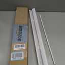 CHICOLOGY Cordless Mini Blinds for Indoor Windows, 23" W x 36" H, White Vinyl 1" Slats with Tilt Wand, Light Filtering to Room Darkening, Moisture-Resistant, Child-Safe, Screw-Mount Installation