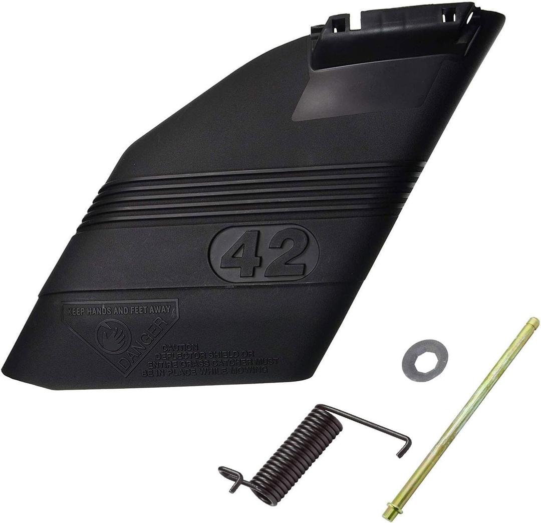 Replacement Part for Craftsman 130968 Husqvarna 532130968 POULAN 42" Mower Deck Deflector Shield kit with Mounting Hardware