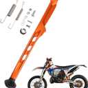 JFG RACING Dirt Bike Kickstand Side Stand Support Stand with Springs 2024 Style for XC EXC EXC-F TE TX FE EX EC ES 125 150 250 300 350 450 500 2023-2024 Orange