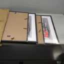 Frame with Mat Set of 4, 22x28 Frame Matted to 18x24 Picture for Wall Hanging, Black