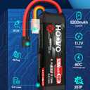 HOOVO 3S LiPo Battery 11.1V 5200mAh 60C TR Plug Softcase RC Battery for RC Car RC Truck Airplane Helicopter Boat Racing RC Hobby