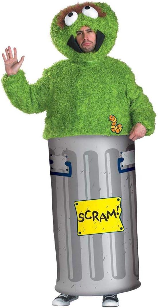 Disguise Unisex - Adult Oscar the Grouch (X-Large (42-46), Green)