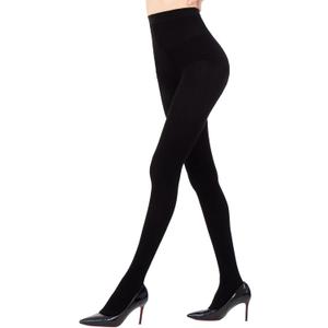 Yilanmy Cable Knit Sweater Tights for Women Opaque Thick Thermal Tights Warm Winter Stockings (M)