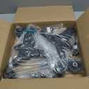 MACEL 8Pcs Front Lower Control Arm Fit for 2002-04 Acura EL, 2001 Honda Civic, 02-05 Civic [Not for Si Models] w/Ball Joint, Tie Rod End and Stabilizer Bar Link - Left & Right Side, RK640287 RK640288