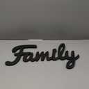 Farmhouse Family Wall Decor Sign for Home Decor Wall Rustic Decorative Wooden Cutout Word Family Sign Black Wall Plaque Block Living Room Decor 23x11.5 inches
