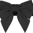 Women's Plus Size Elastic Wide Belt Dress Bowknot Waistband Decoration Fashion Versatile Belts