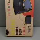 Portable Electric Panel with Heated Foot Mat - 300W Foldable Space Heater Under Desk Indoor - Foot Control with Thermostat/Timer/Digital Display- Warmer Floor Mat, for Home Bedroom Office